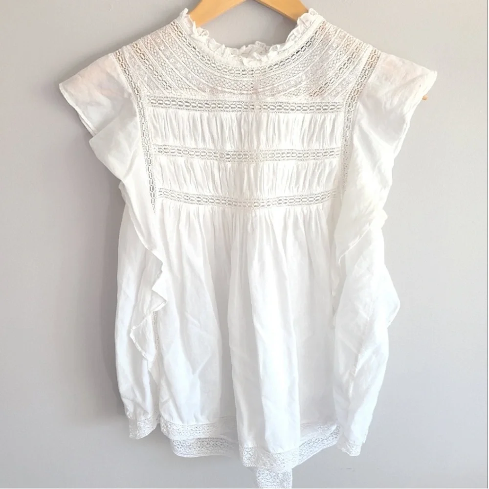 LOVE SAM White Lace Top - Picture 1 of 8